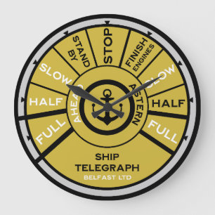 Titanic Ship Speed Large Clock