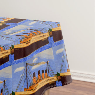 Titanic ship tablecloth 