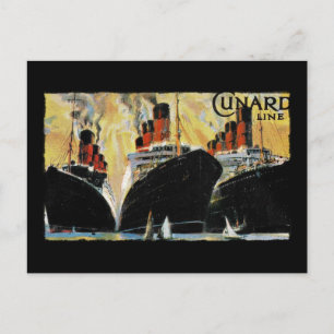 Titanic Ships in Port 1912 Postcard