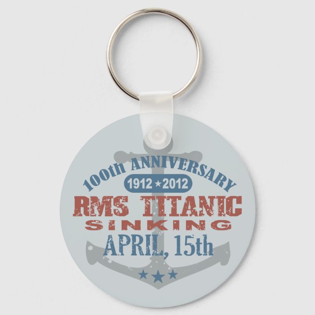 Titanic Sinking 100 Year Anniversary Key Ring (Front)