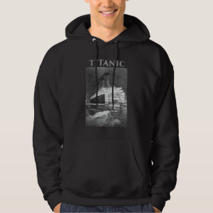 Titanic Sinking Hitting Iceberg Vintage Memorabil Hoodie