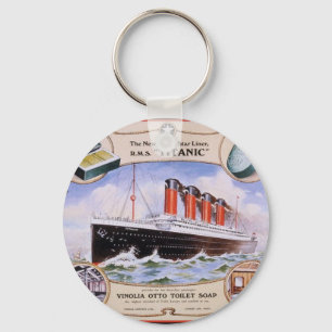 Titanic Soap Label Key Ring