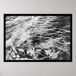 Titanic Survivors in Lifeboat 1912 Poster