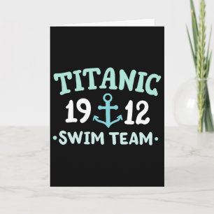 Titanic Swim Team 1912 Rms Titanic Cruise Ship Squ Card