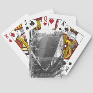 Titanic under construction Playing Cards