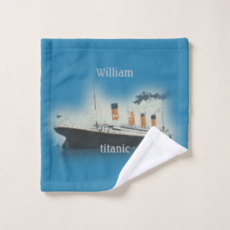 Titanic Vintage Maritime White Star Line Ship Wash Cloth