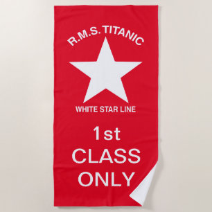 Titanic, White Star Line, 1st Class Passenger's Beach Towel