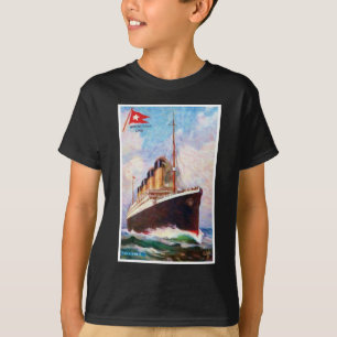Titanic White Star Line Oil Painting T-Shirt