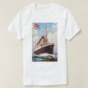 Titanic White Star Line Painting T-Shirt