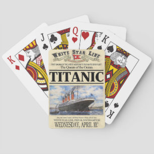 Titanic White Star Line Playing Cards