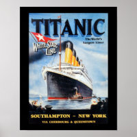 Titanic White Star Line - World's Largest Liner