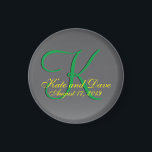 Titanium Best Fun Fab Magnet<br><div class="desc">Titanium grey monogram. 


 
 Fanciful and one of a kind,  three-dimensional light rose red coloured monogram is capricious. Chic Unique is,  impulsive,  whimsical,  quirky and a trifle peculiar. All images and artwork © by the owner of this store and may not be reproduced in any form without written permission.</div>