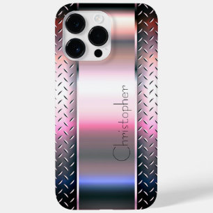 Titanium Bronze Stainless Steel Print Case-Mate iPhone 14 Pro Max Case
