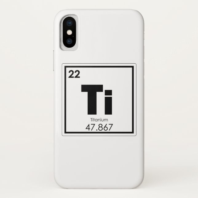 Titanium chemical element symbol chemistry formula Case-Mate iPhone case (Back)