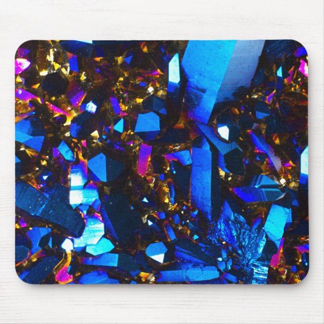 Titanium Cobalt Blue Quartz Mouse Pad (Front)