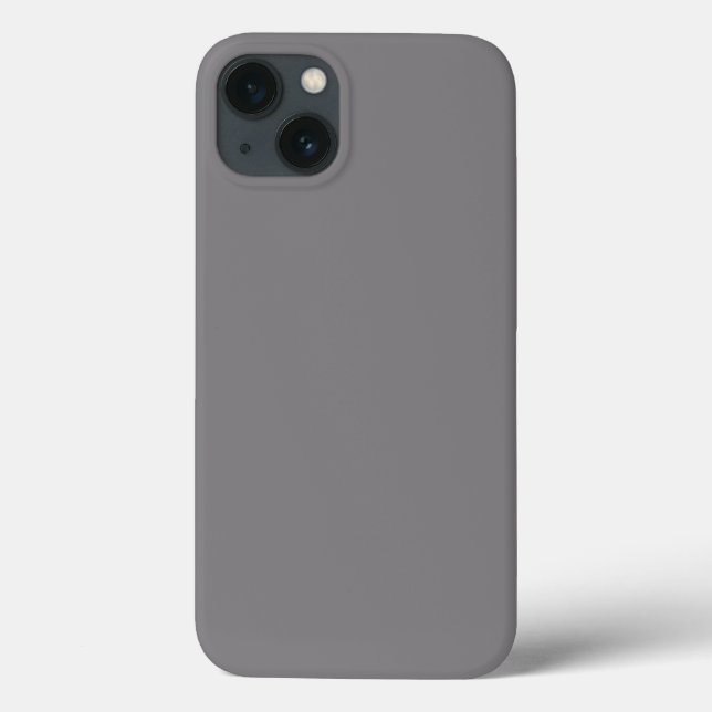 Titanium Colour Grey Shade Solid Background Grey Case-Mate iPhone Case (Back)