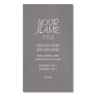 Titanium Freehand Simple Magnetic Business Card