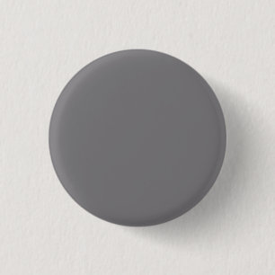 Titanium Grey Fashionable Solid Colour Background 3 Cm Round Badge