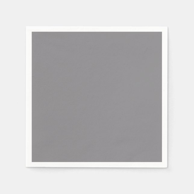 Titanium Grey Grey Colour Trend Background Napkin (Front)
