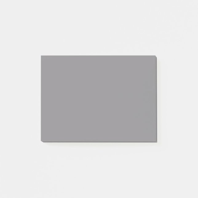 Titanium Grey Grey Colour Trend Background Post-it Notes (Front)