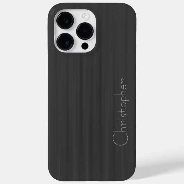 Titanium Grey Silver Stainless Steel Print Case-Mate iPhone Case (Back)