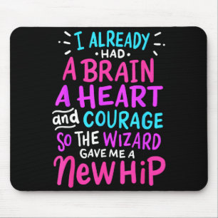 Titanium Hip Replacement Surgery Humor Funny New H Mouse Pad