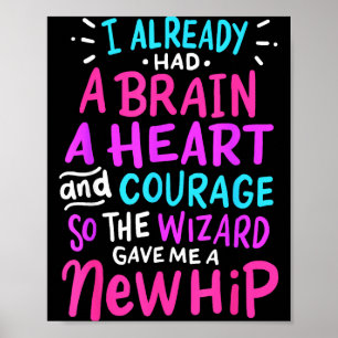 Titanium Hip Replacement Surgery Humor Funny New H Poster