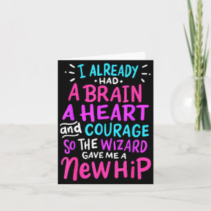 Titanium Hip Replacement Surgery Humour Funny New  Card