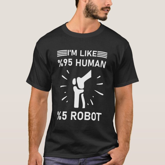 Titanium Knee Replacement Surgery T-Shirt (Front)