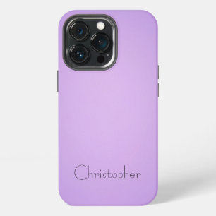 Titanium Light violet Stainless Steel Print iPhone 13 Pro Case