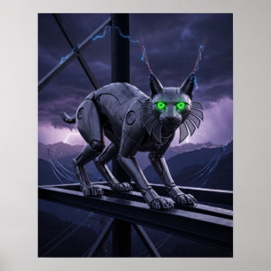 Titanium Lynx High Voltage Ridge Art  Poster