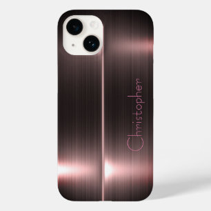 Titanium Polished bronze Radial Metallic iphone 15 Case-Mate iPhone 14 Case