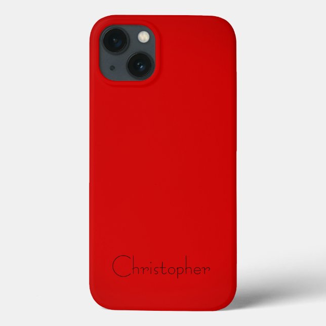 titanium Polished red Radial and Metallic Case-Mate iPhone Case (Back)