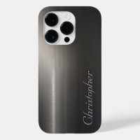 Titanium silver stainless steel print
