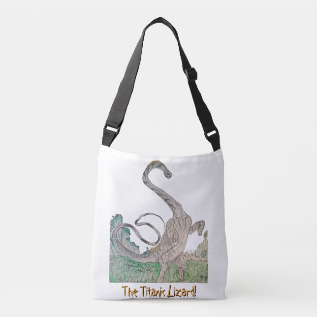 Titanosaurus Crossbody Bag The Titanic Lizard! (Front)