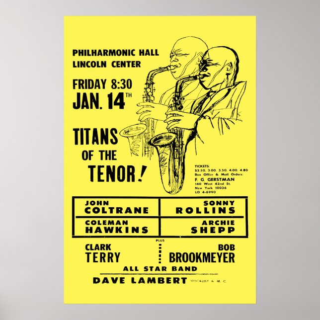 Titans of Tenor at Lincoln Centre Poster (Front)