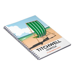 Titchwell Norfolk beach poster Notebook