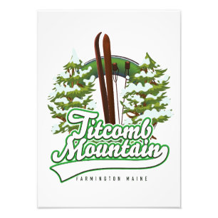Titcomb Mountain Farmington Maine Ski  Photo Print