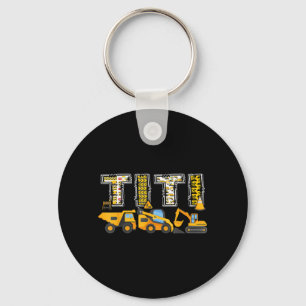 Titi Construction Excavator Kids Matching Family Key Ring