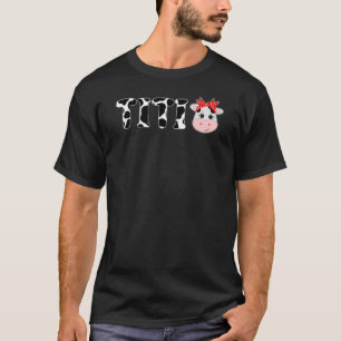 Titi Cow Farming Birthday Barnyard Family Matching T-Shirt