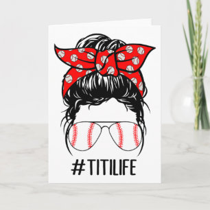 Titi Life Sell Softll Women Mothers Day Messy Bun  Card