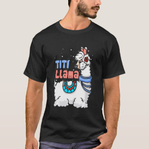 Titi Llama Matching Family Christmas Pyjamas T-Shirt