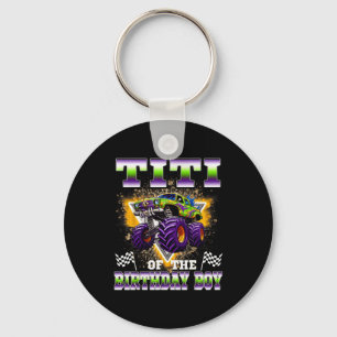 Titi Of The Birthday Boy Monster Truck Birthday Fa Key Ring