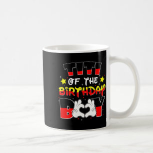 Titi Of The Birthday Boy Shirt Matching Fun Aunt & Coffee Mug