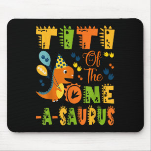 Titi Of The One-a-saurus 1st Birthday Dinosaur Par Mouse Pad