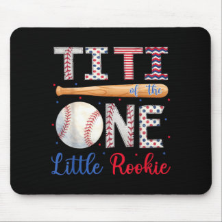 Titi Of The One Little Rookie 1st Birthday Boy Mouse Pad