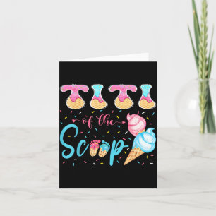 Titi of The Scoop Ice Cream Gender Reveal Baby Card