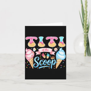 Titi of The Scoop Ice Cream Gender Reveal Baby Card