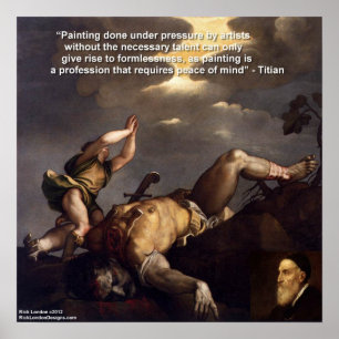 Titian David & Goliath & Quote Poster