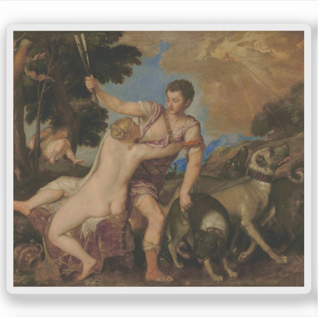 Titian (Tiziano Vecellio) - Venus and Adonis (Front)